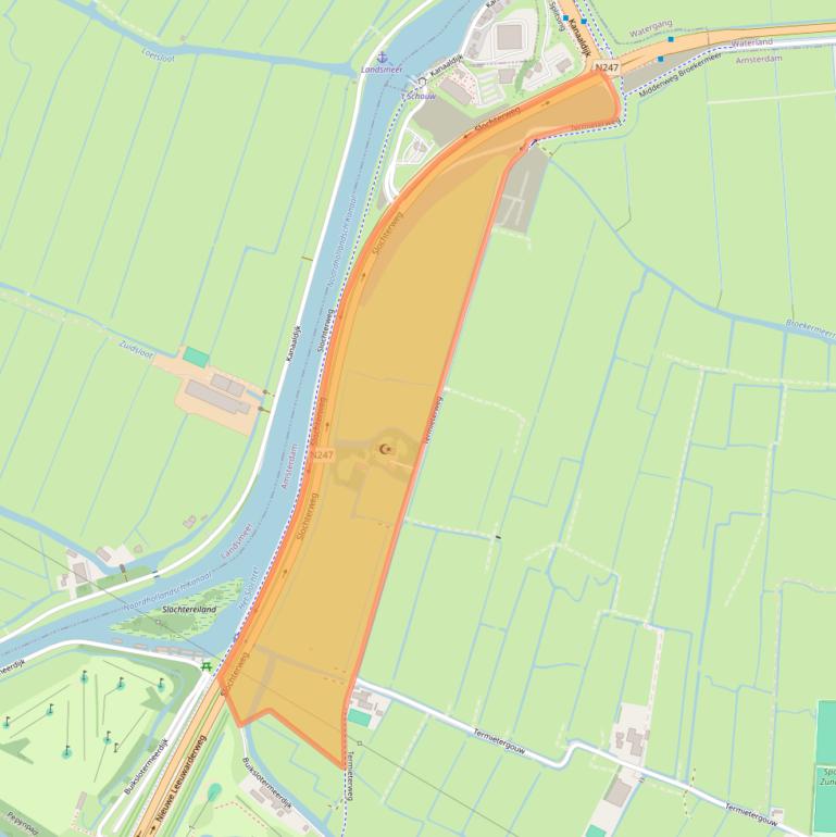 Kaart van postcodegebied 1027AZ.