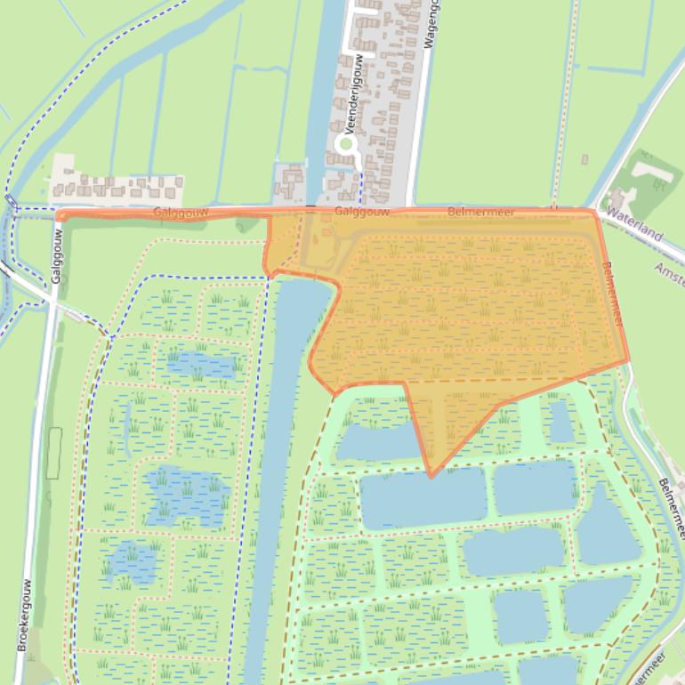 Kaart van postcodegebied 1027GC.