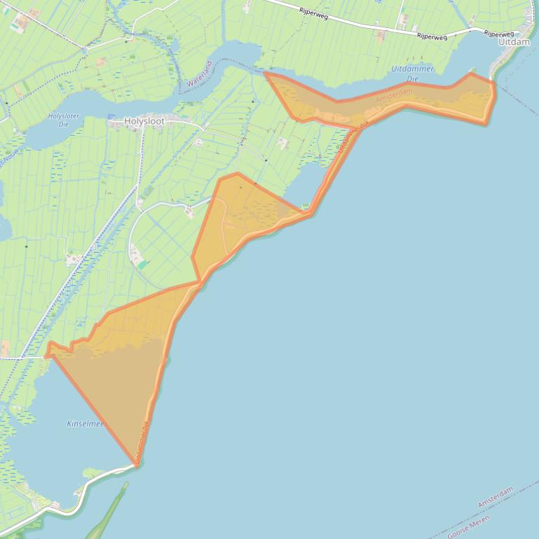 Kaart van postcodegebied 1028BG.