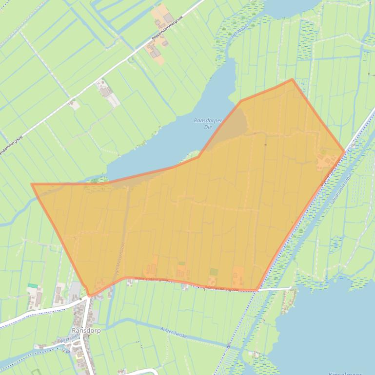 Kaart van postcodegebied 1028BH.