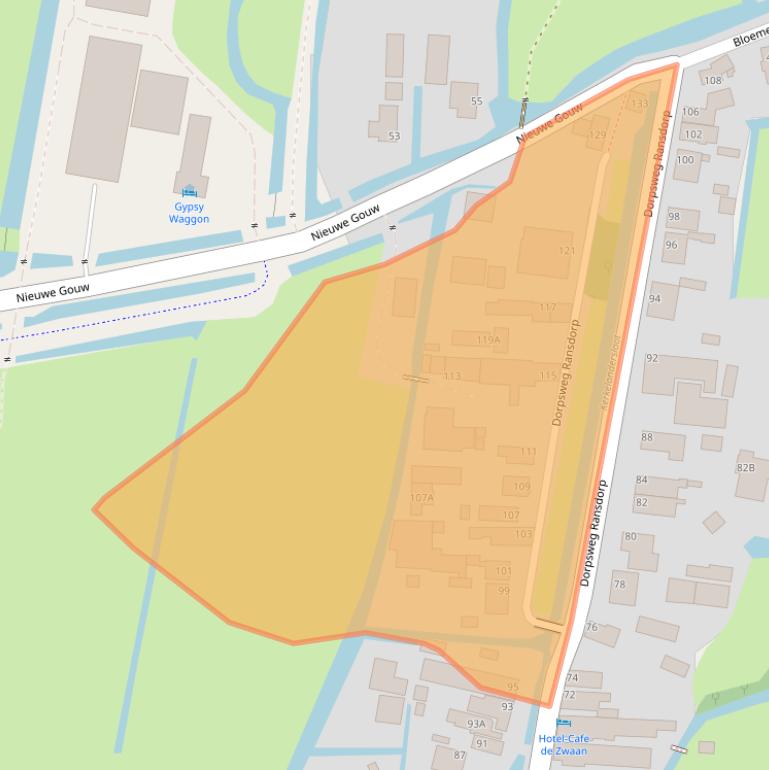 Kaart van postcodegebied 1028BM.