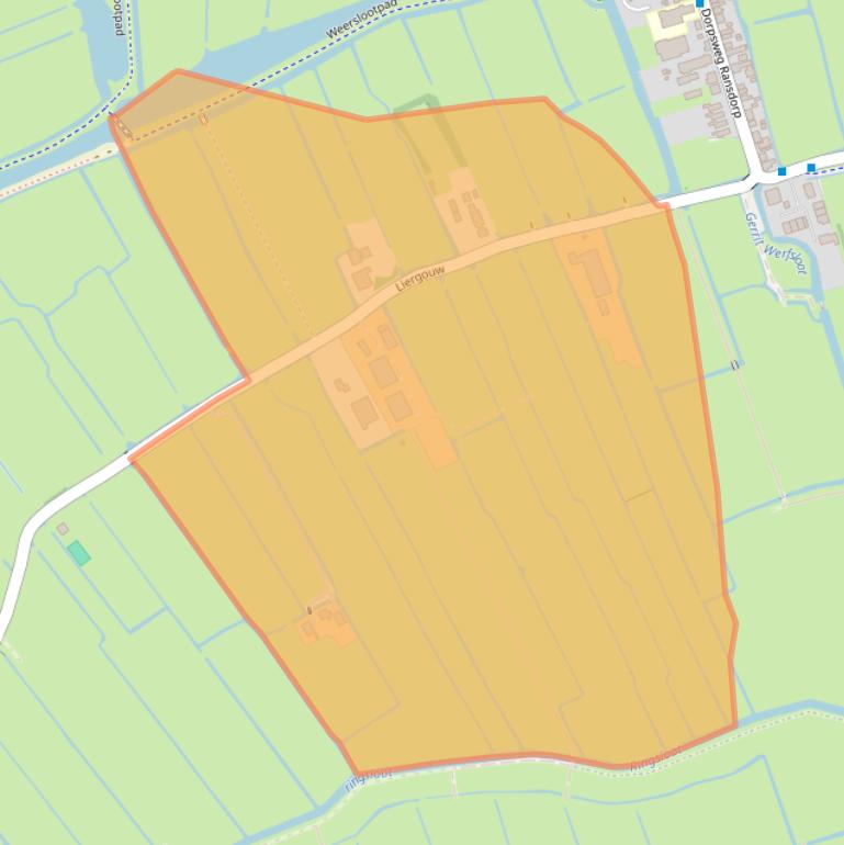 Kaart van postcodegebied 1028BV.