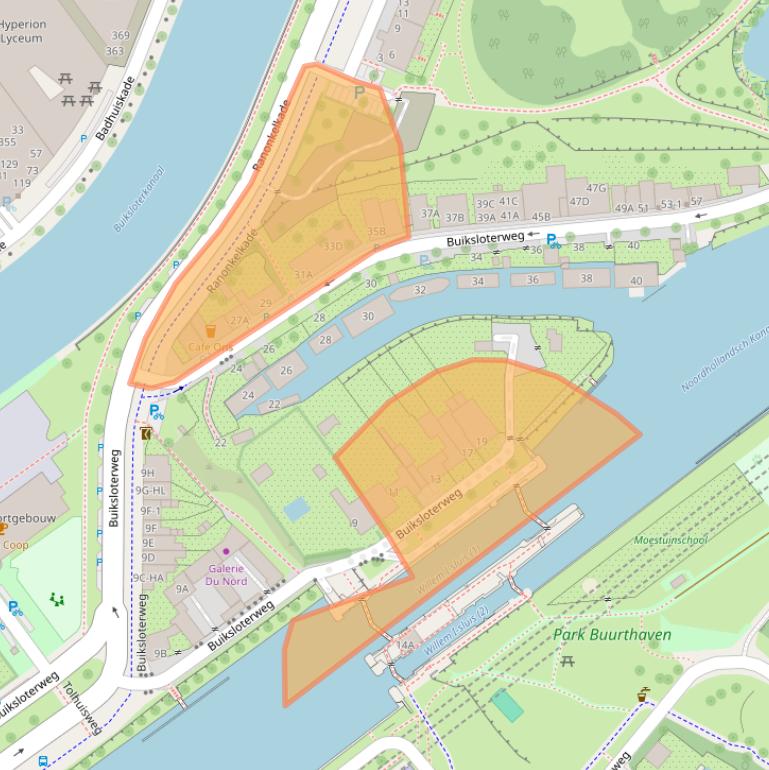 Kaart van postcodegebied 1031CD.