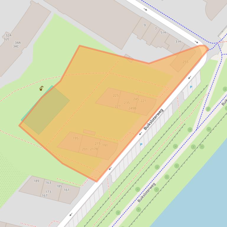 Kaart van postcodegebied 1031DB.