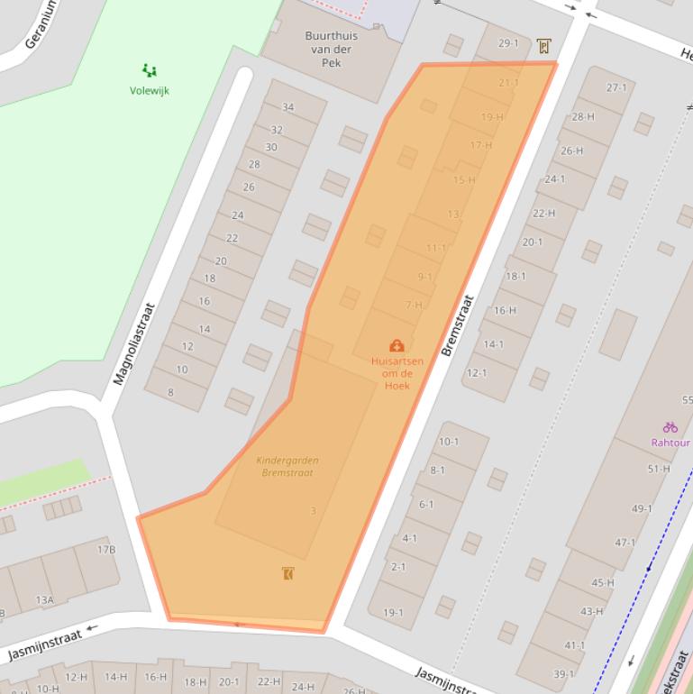 Kaart van postcodegebied 1031EK.