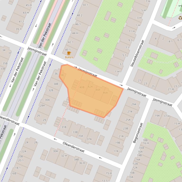 Kaart van postcodegebied 1031EZ.