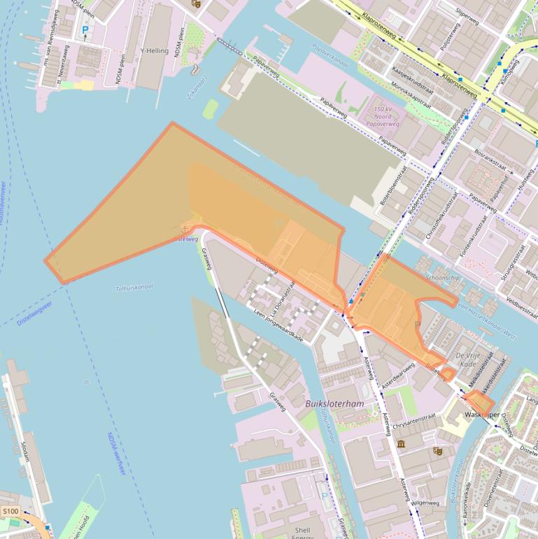 Kaart van postcodegebied 1031HH.