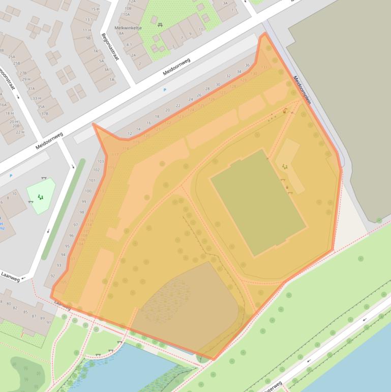 Kaart van postcodegebied 1031JE.