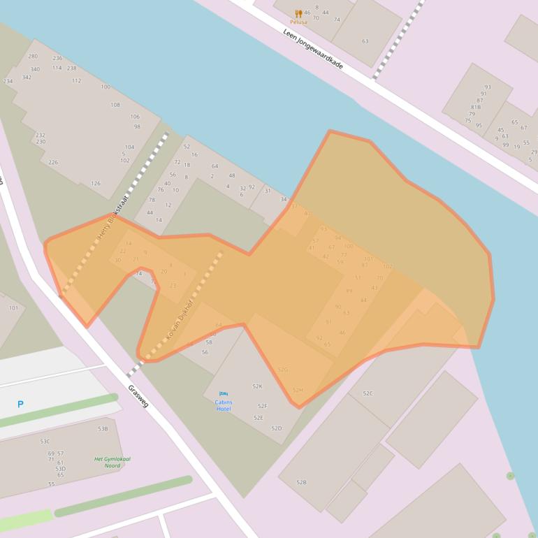 Kaart van postcodegebied 1031JH.