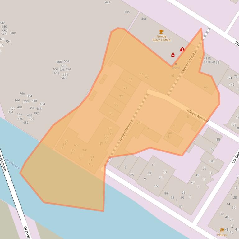 Kaart van postcodegebied 1031JK.