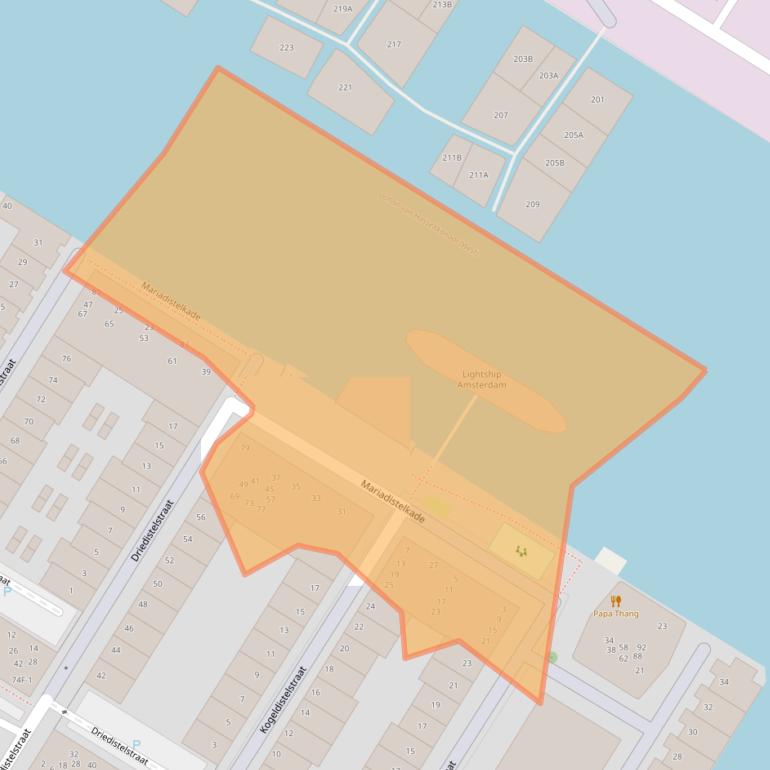 Kaart van postcodegebied 1031JW.