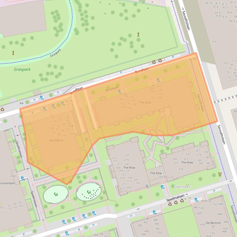 Kaart van postcodegebied 1031KA.