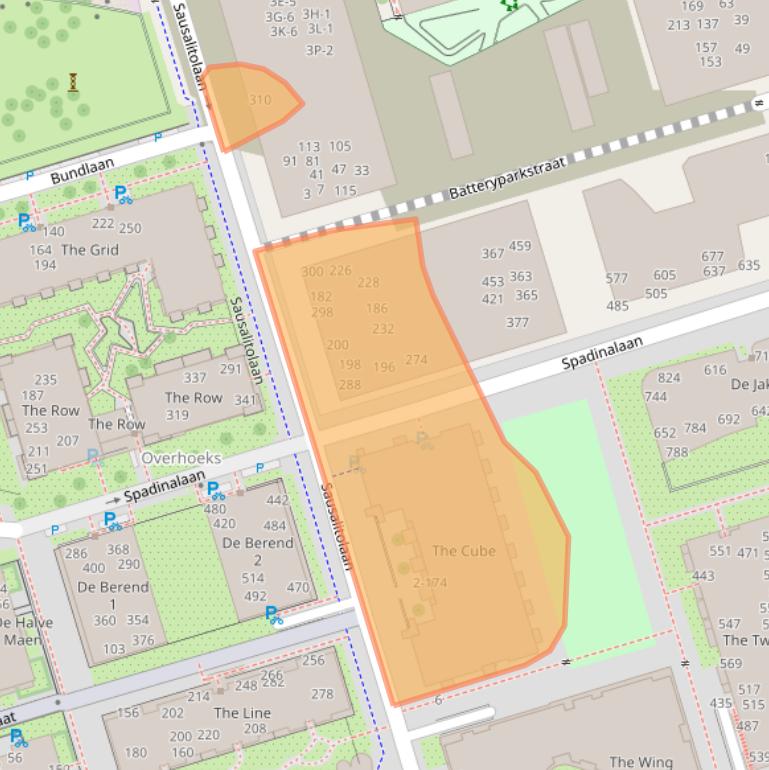 Kaart van postcodegebied 1031KE.