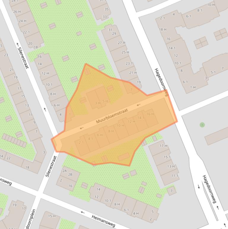 Kaart van postcodegebied 1031TT.