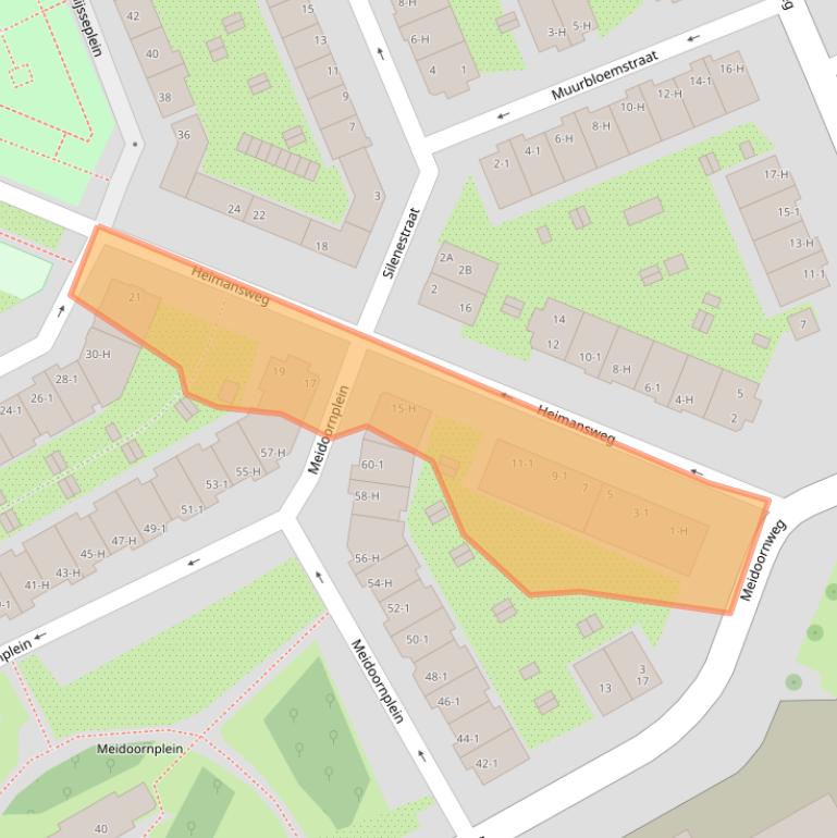 Kaart van postcodegebied 1031TX.