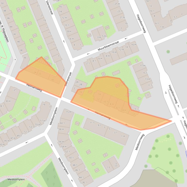 Kaart van postcodegebied 1031VA.