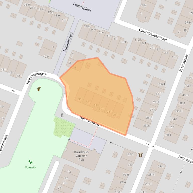 Kaart van postcodegebied 1031VB.