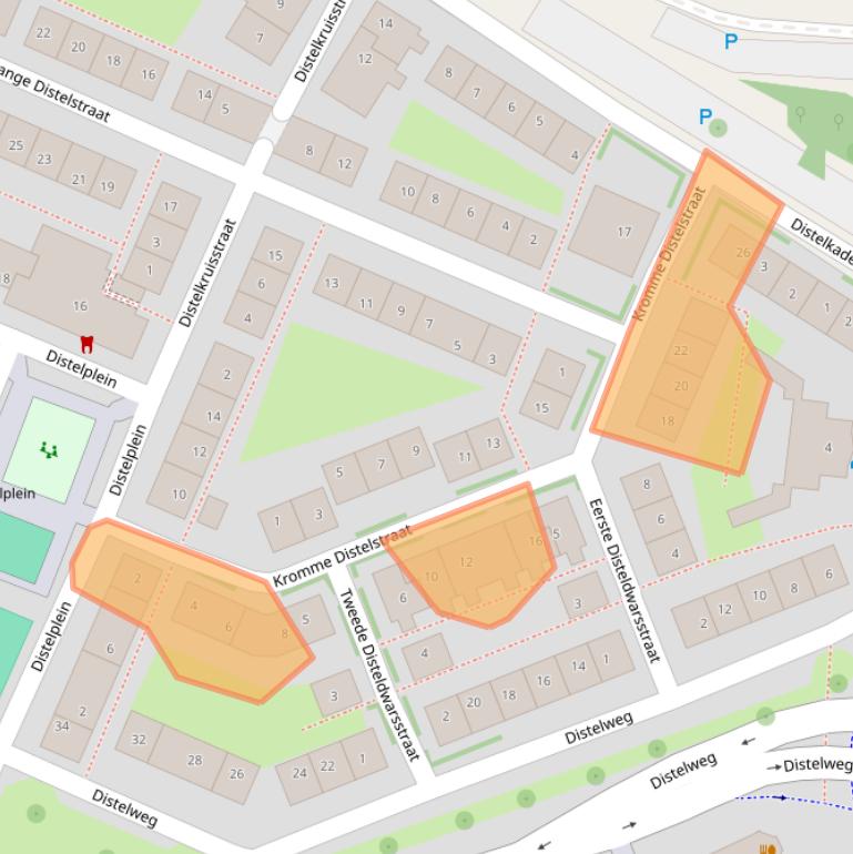 Kaart van postcodegebied 1031XL.