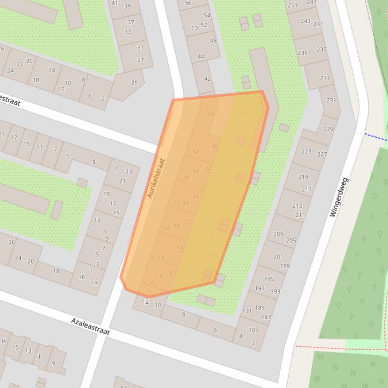 Kaart van postcodegebied 1032AV.