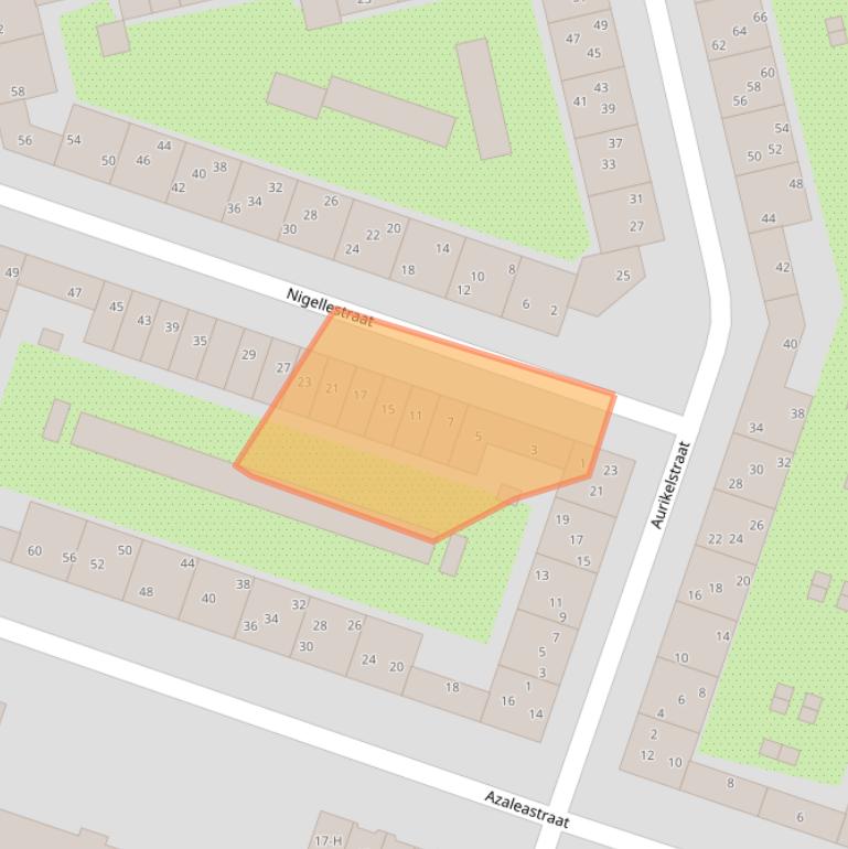 Kaart van postcodegebied 1032BH.