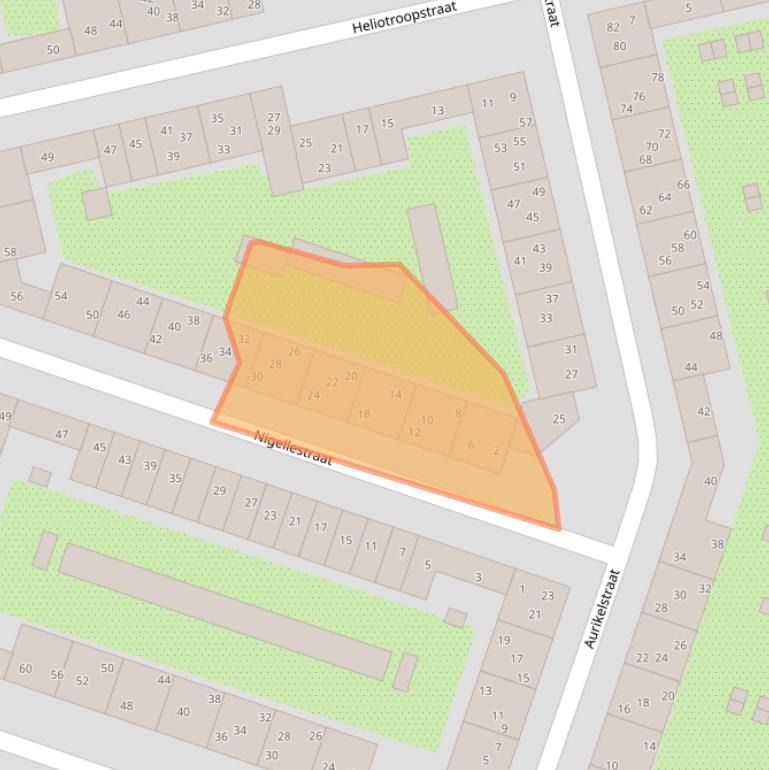 Kaart van postcodegebied 1032BN.