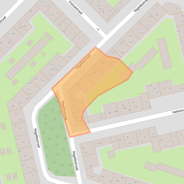 Kaart van postcodegebied 1032BR.