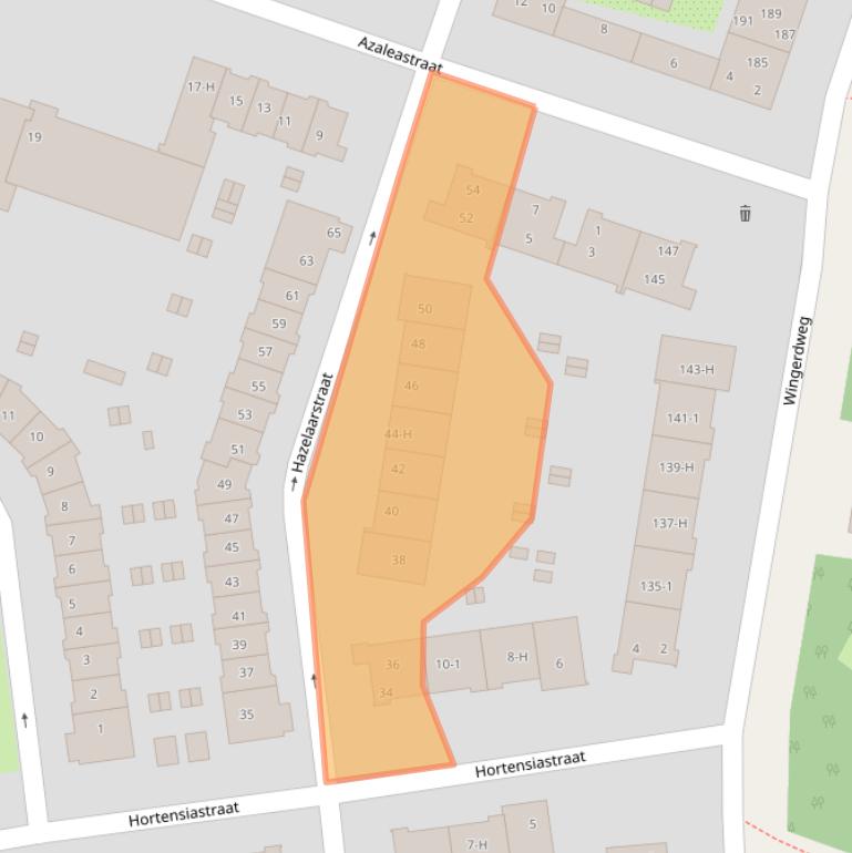 Kaart van postcodegebied 1032CG.