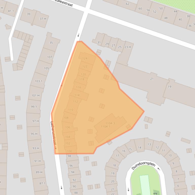 Kaart van postcodegebied 1032EG.