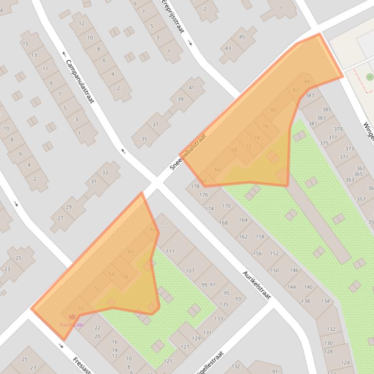 Kaart van postcodegebied 1032HB.