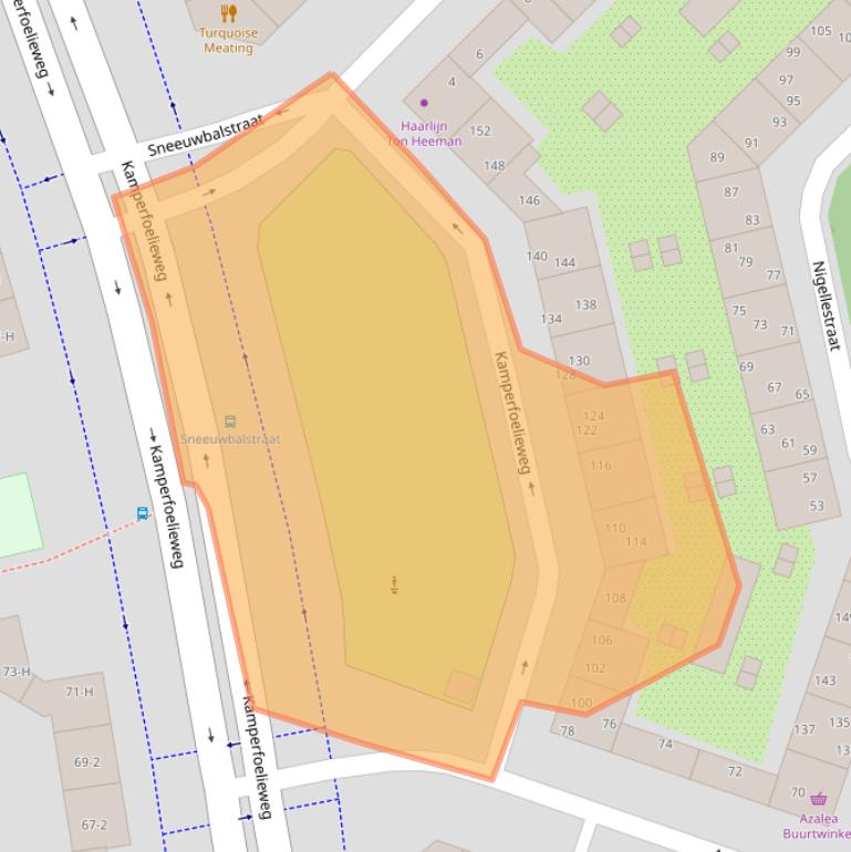 Kaart van postcodegebied 1032HS.