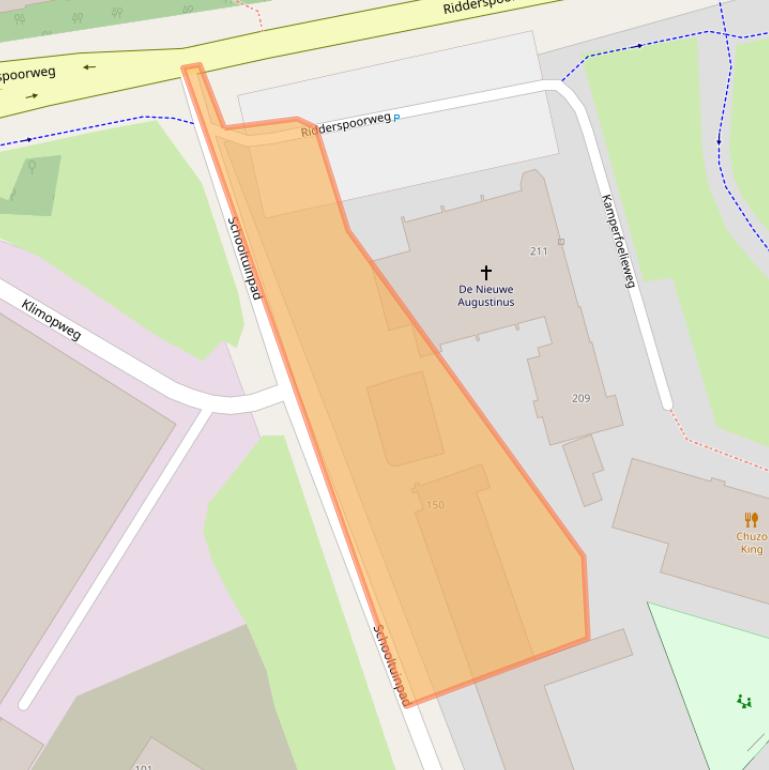 Kaart van postcodegebied 1032HX.