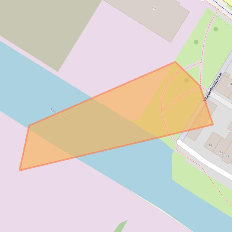 Kaart van postcodegebied 1032LN.