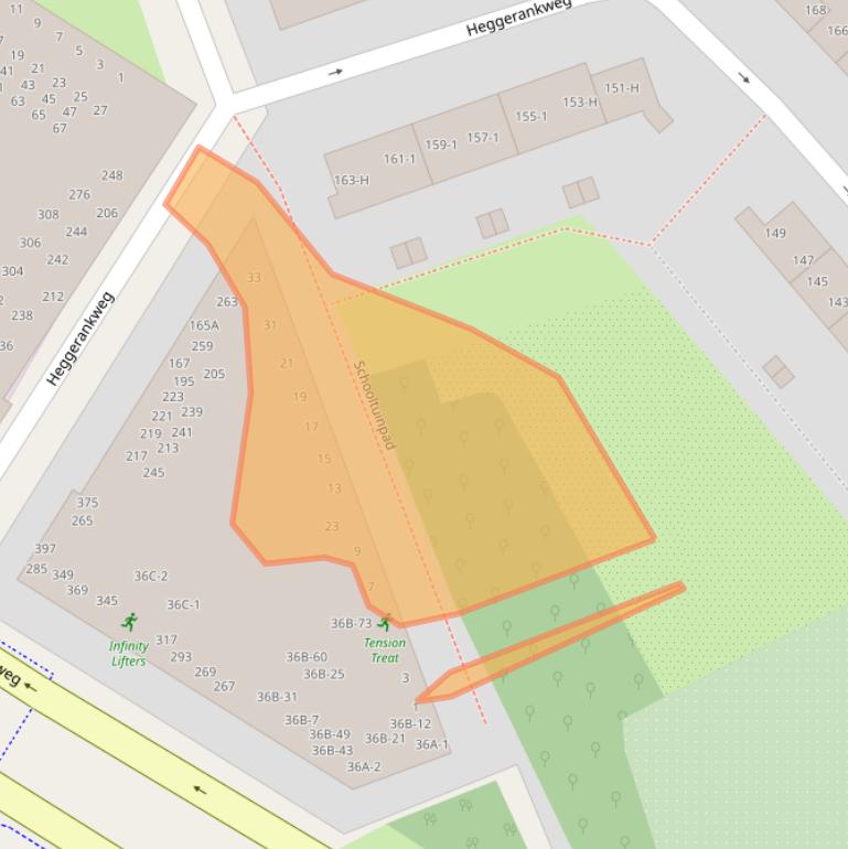 Kaart van postcodegebied 1032MA.