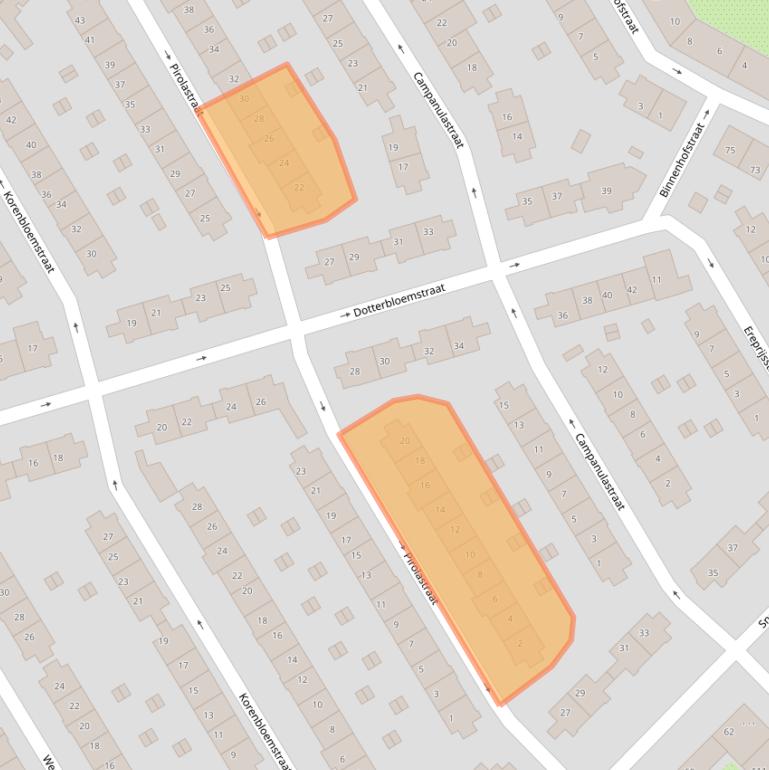 Kaart van postcodegebied 1032XX.