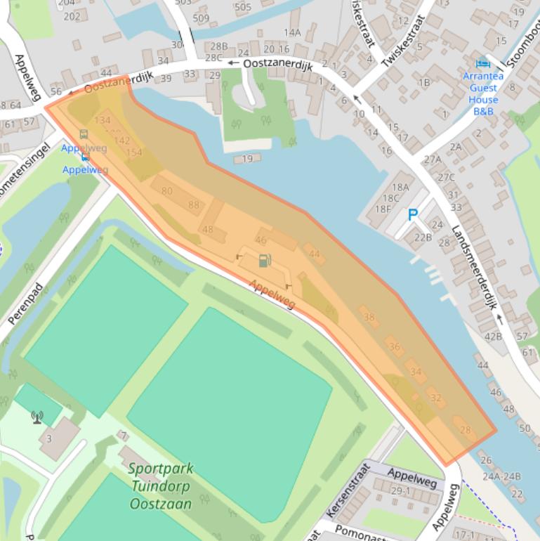 Kaart van postcodegebied 1033AV.