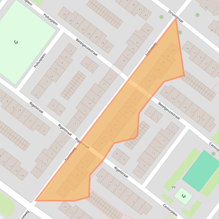 Kaart van postcodegebied 1033CJ.