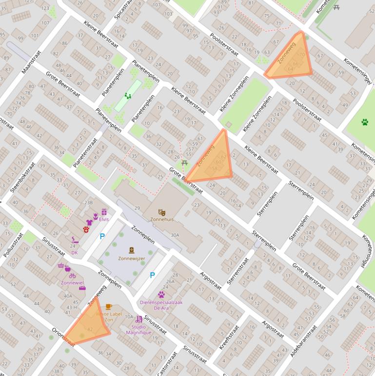 Kaart van postcodegebied 1033CK.