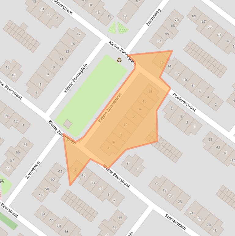 Kaart van postcodegebied 1033CM.