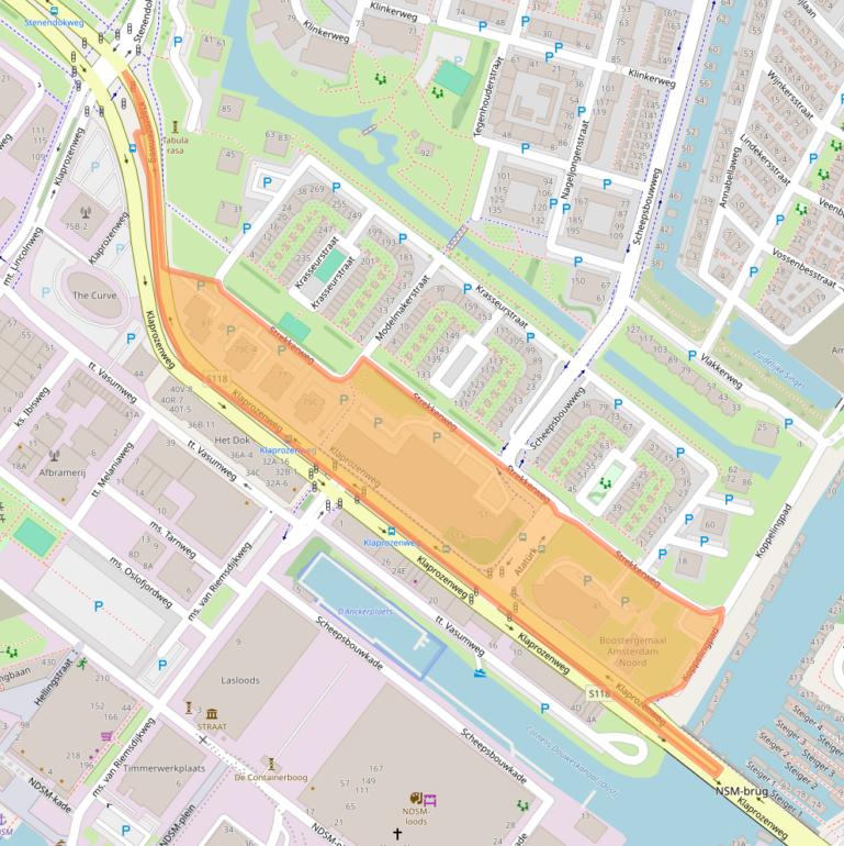 Kaart van postcodegebied 1033DA.