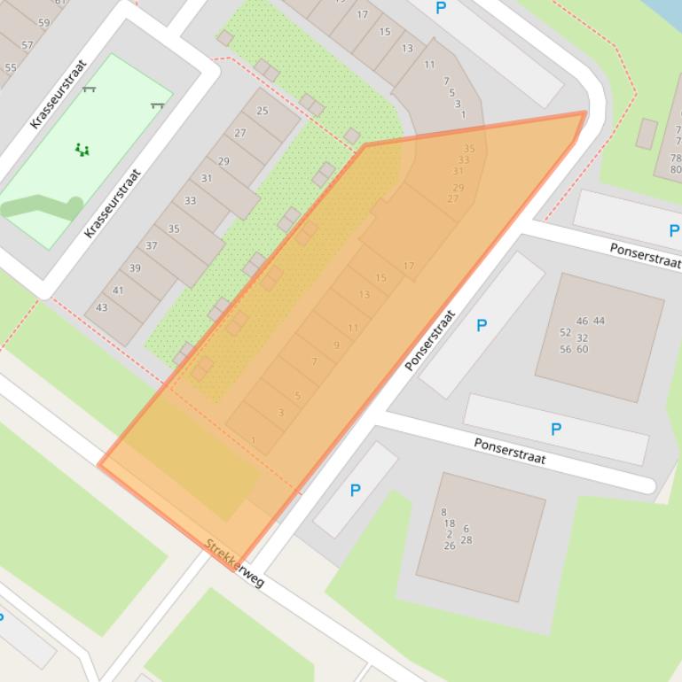 Kaart van postcodegebied 1033DK.