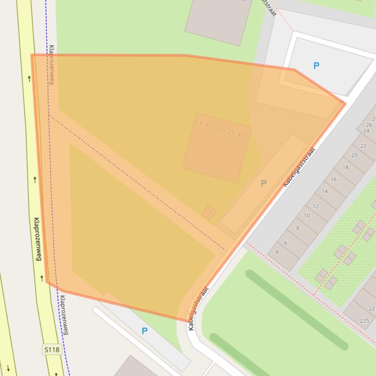 Kaart van postcodegebied 1033DP.