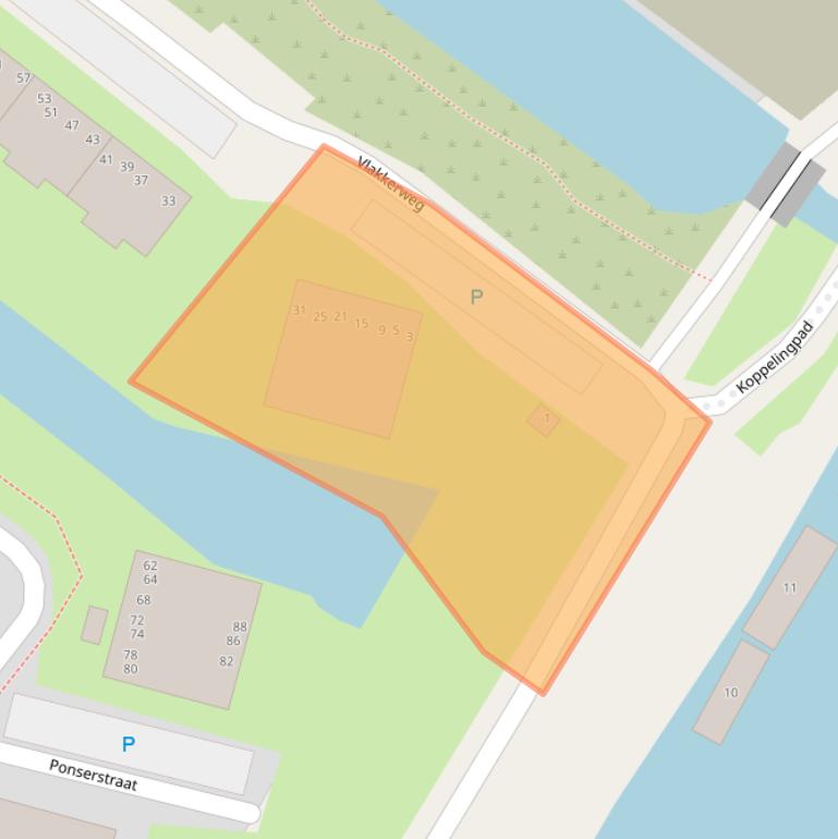 Kaart van postcodegebied 1033DX.