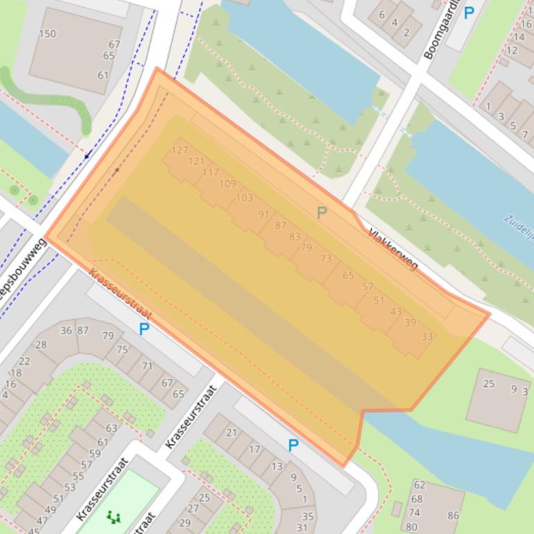 Kaart van postcodegebied 1033DZ.