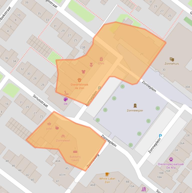 Kaart van postcodegebied 1033EJ.