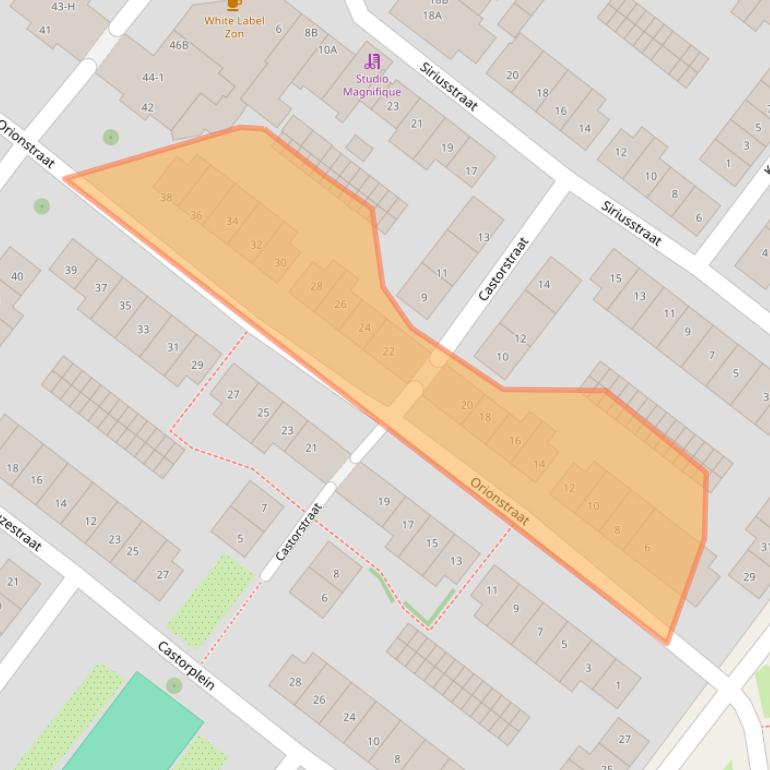 Kaart van postcodegebied 1033EV.