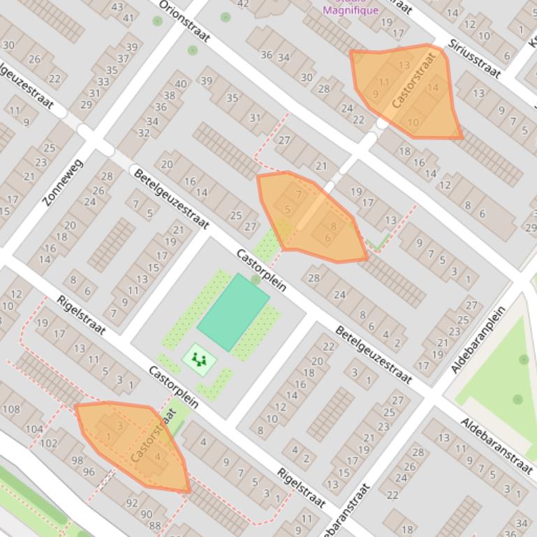 Kaart van postcodegebied 1033EZ.