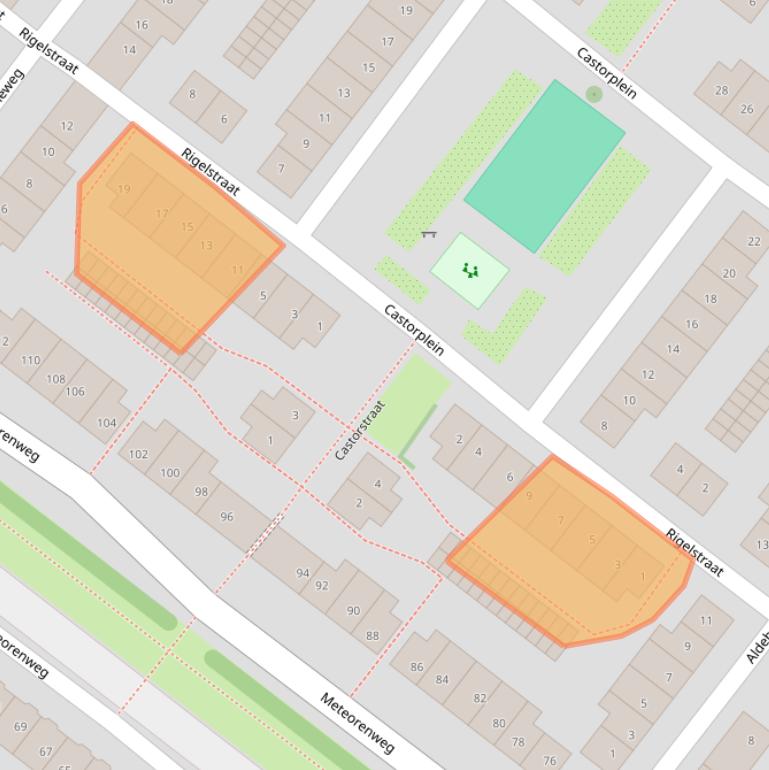 Kaart van postcodegebied 1033GH.