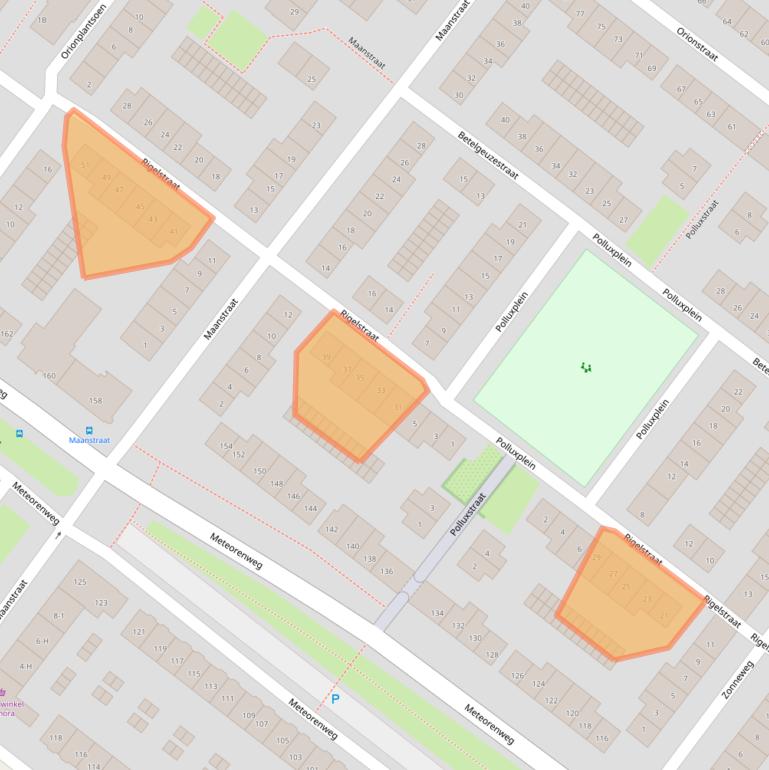 Kaart van postcodegebied 1033GJ.