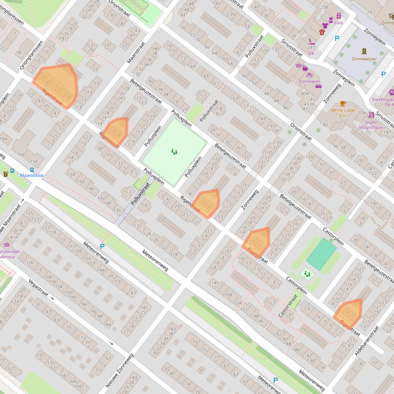 Kaart van postcodegebied 1033GK.