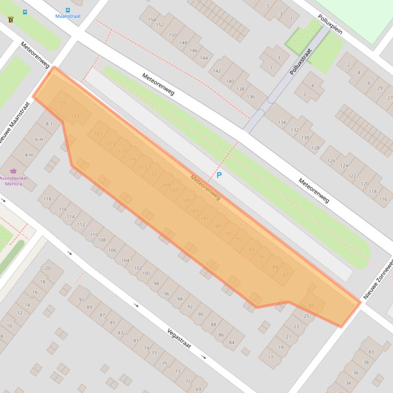 Kaart van postcodegebied 1033GW.